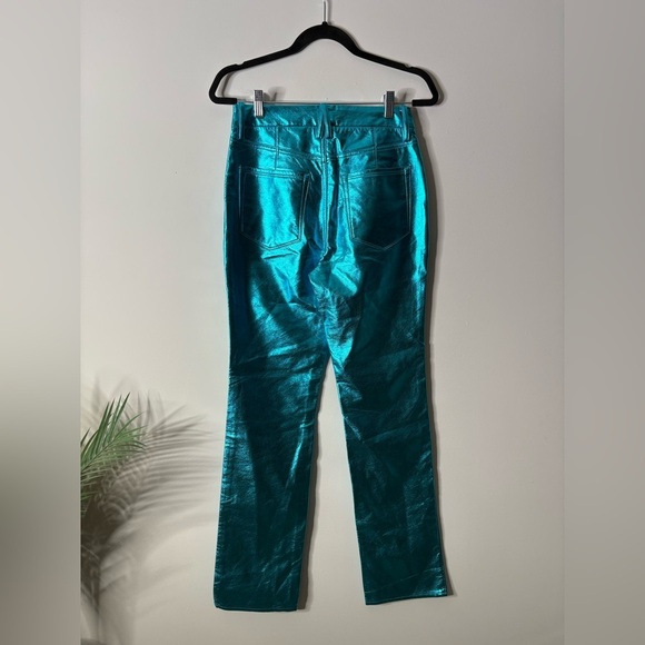 Good American Good Icon Metallic Faux leather Jeans - Picture 5 of 5